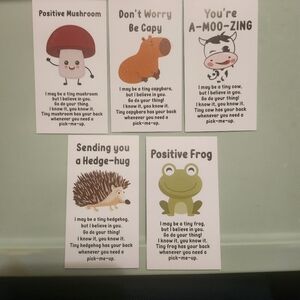 Random card and keychain